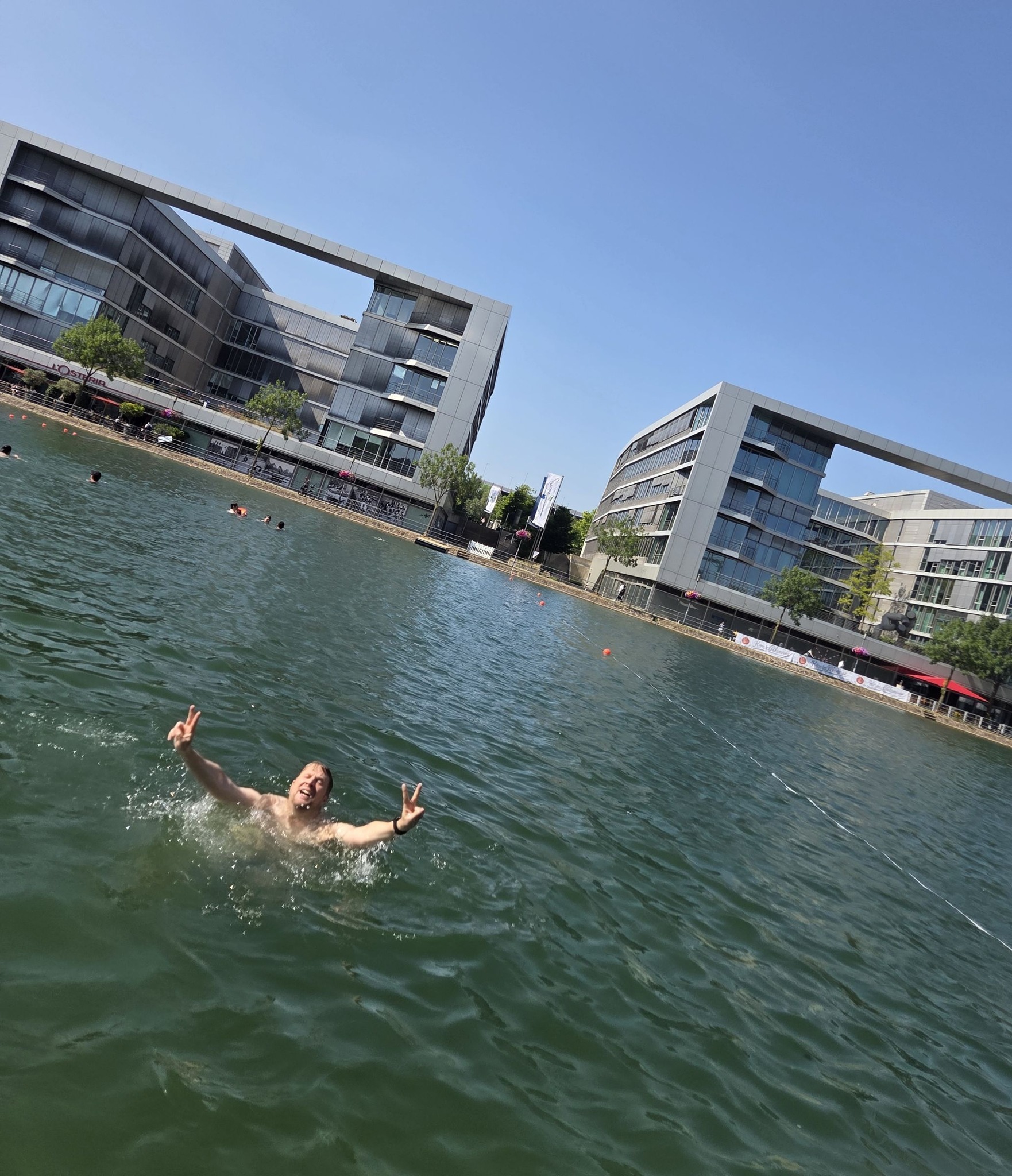 Schwimmen im Innenhafen