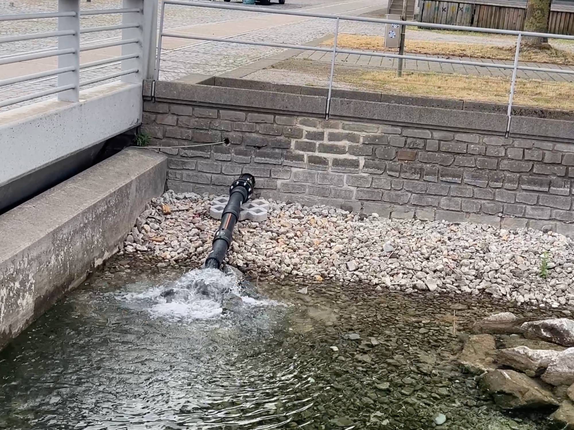 Wasserzulauf Hansegracht